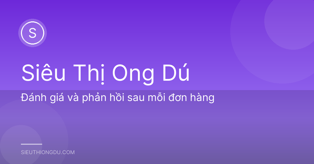 Đánh giá và phản hồi sau mỗi đơn hàng